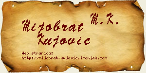 Mijobrat Kujović vizit kartica